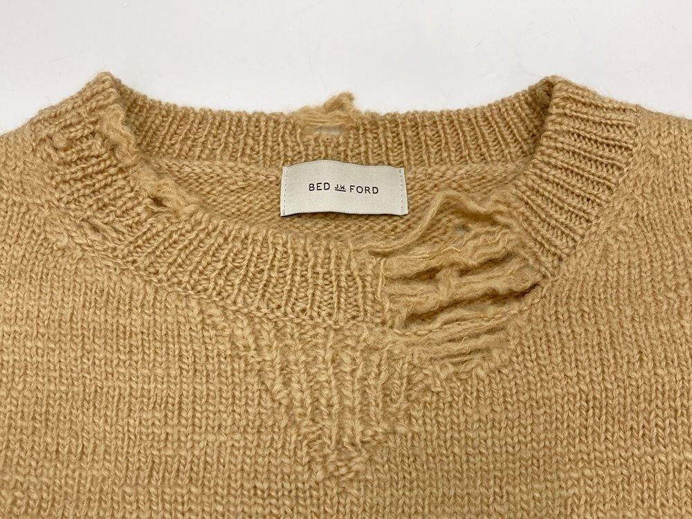 ベッドフォード BED J.W. FORD Bolo Crew CAMEL 19AW プルオーバー