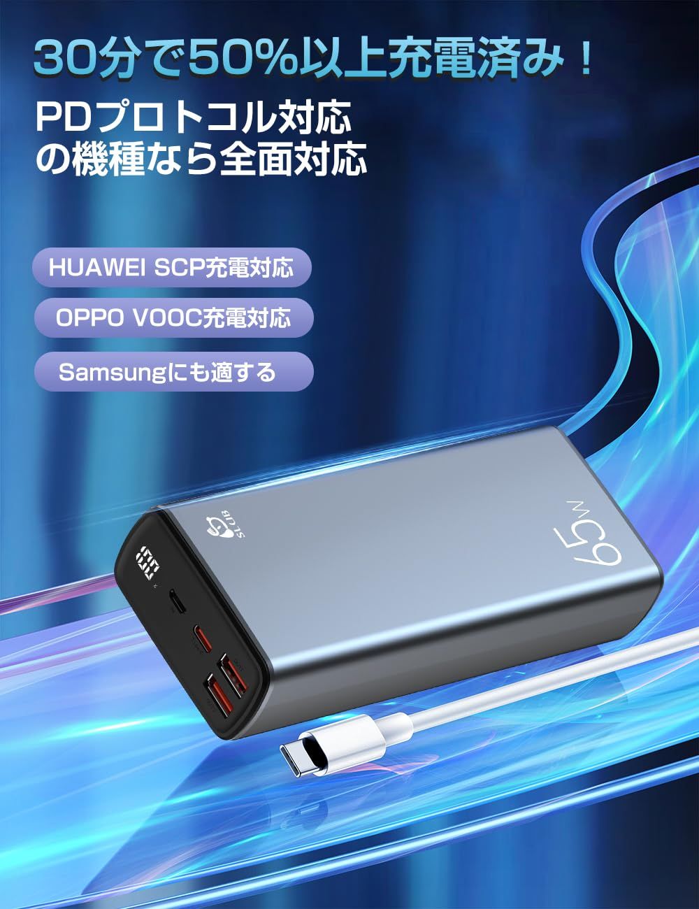 モバイルバッテリー 40000mAh 大容量 PD 65W出力 QC3.0 ノートパソコン充電 2つUSB出力ポート Type C出力 入力ポート 三台同時充電 LED電量表示 ポータブル電源 パワーバンク 携帯充電器 スマホ充電器 PSE認証済 iPh WWW_USTAUSTRALIA_COM_AU