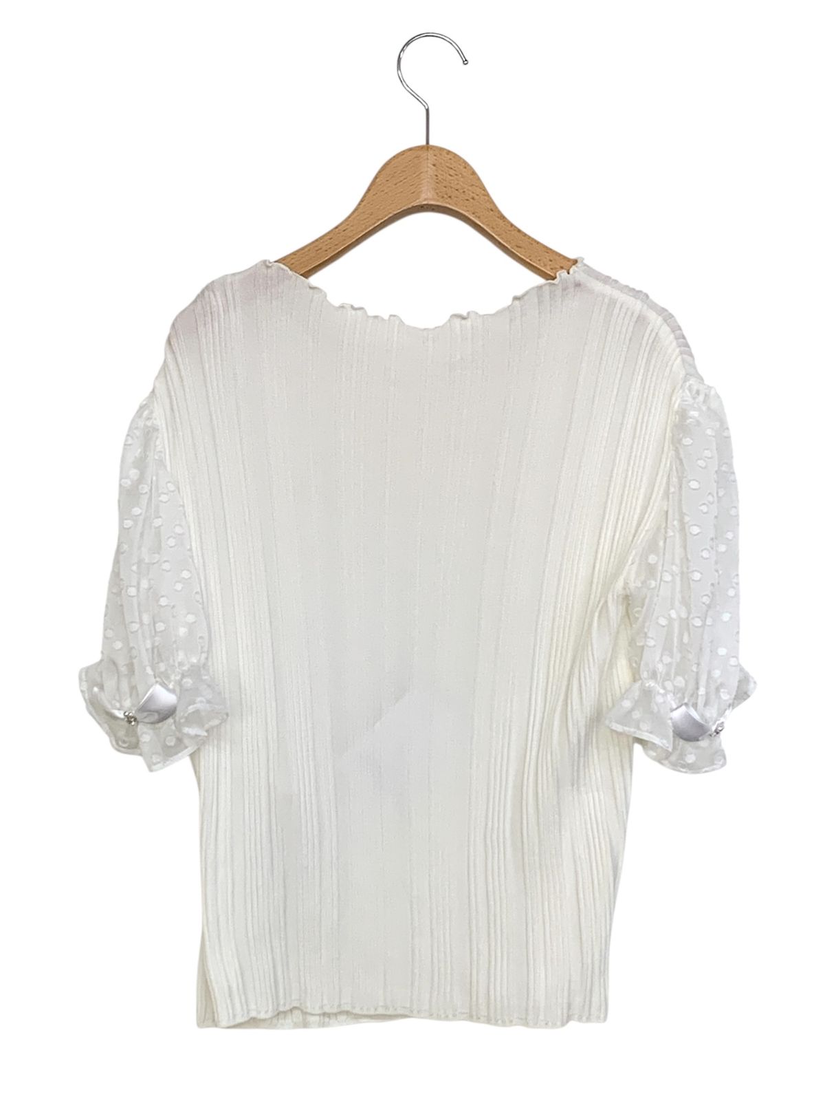 Reneルネ　2024年　ホワイト ニットトップス ルネ ニット トップス Reneルネ 2024年 ホワイト ニットトップス 楽天