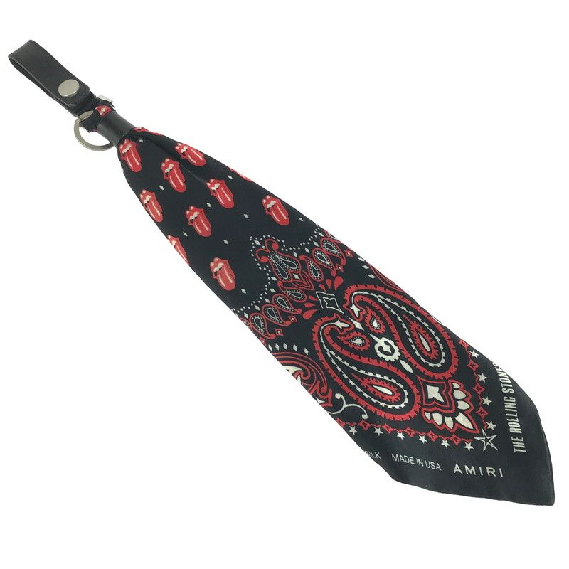 品 ROLLING STONES SILK BANDANA KEYCHAIN ローリング ストーンズ シルク バンダナ キーチェーン キーホルダー アクセサリー 小物 208-250930-na-20-tag