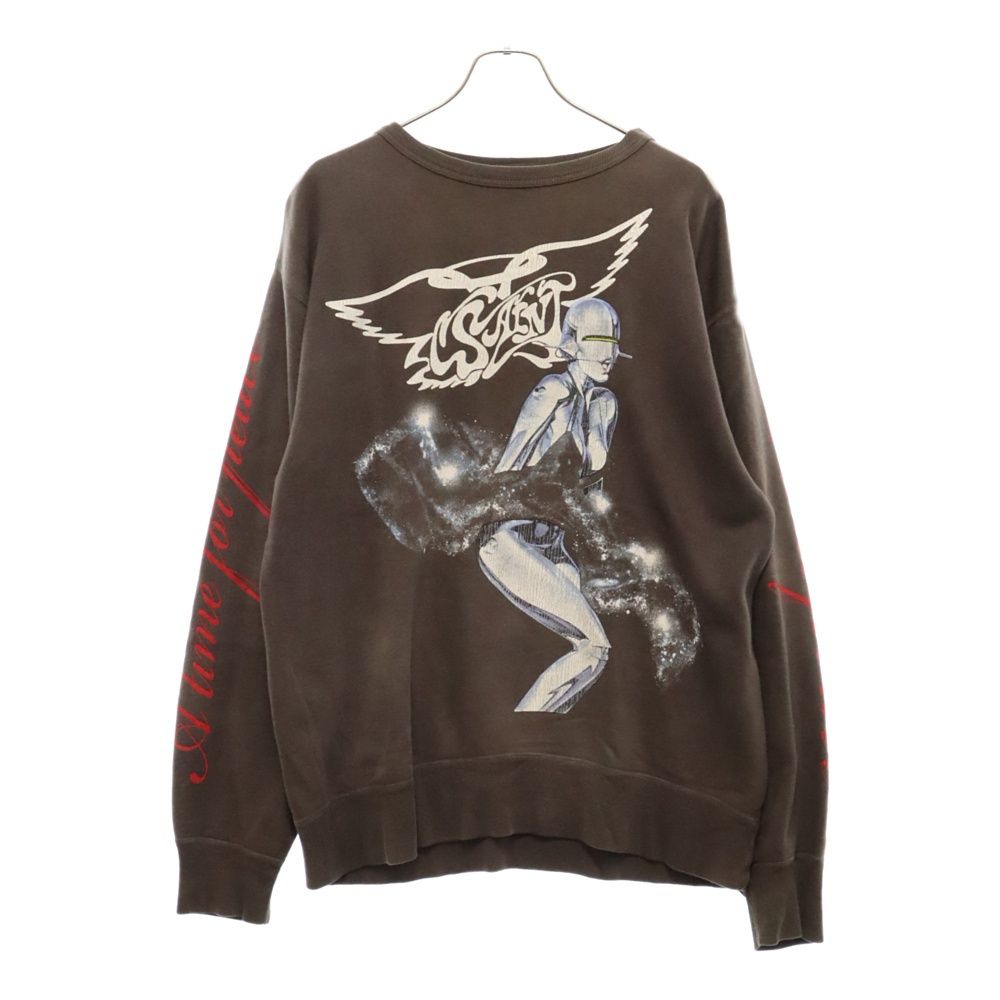 SAINT MICHAEL (セントマイケル) 22SS SORAYAMA SEXY ROBOT SWEAT CREW 空山基 セクシーロボットプリント  ヴィンテージ加工クルーネックスウェットトレーナー SM-S22-0000-074 - メルカリ