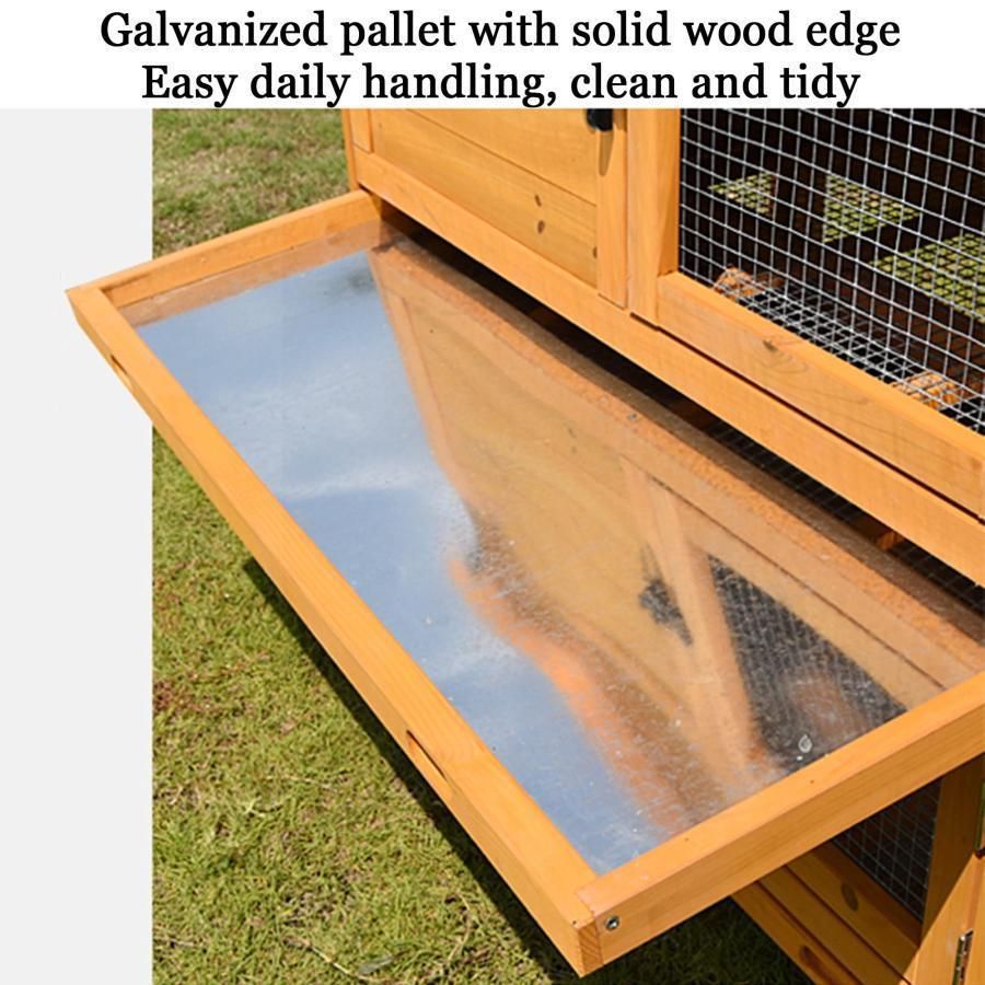 屋外木製鶏小屋耐候性大型 鶏かご 6羽の鶏用の大きな鶏小屋防雨 組み立て簡単複数のドア付き トレー付き ワイヤーメッシュ家庭用 飼育ケージ 家禽用ケージ 鶏舎 STEELWINDOWSANDDOORS_COM