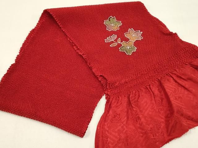 平和屋着物●和装小物 帯締め 帯揚げセット 振袖用 総絞り 舞花文 金糸 金銀彩 撚り房 AABC2665ay