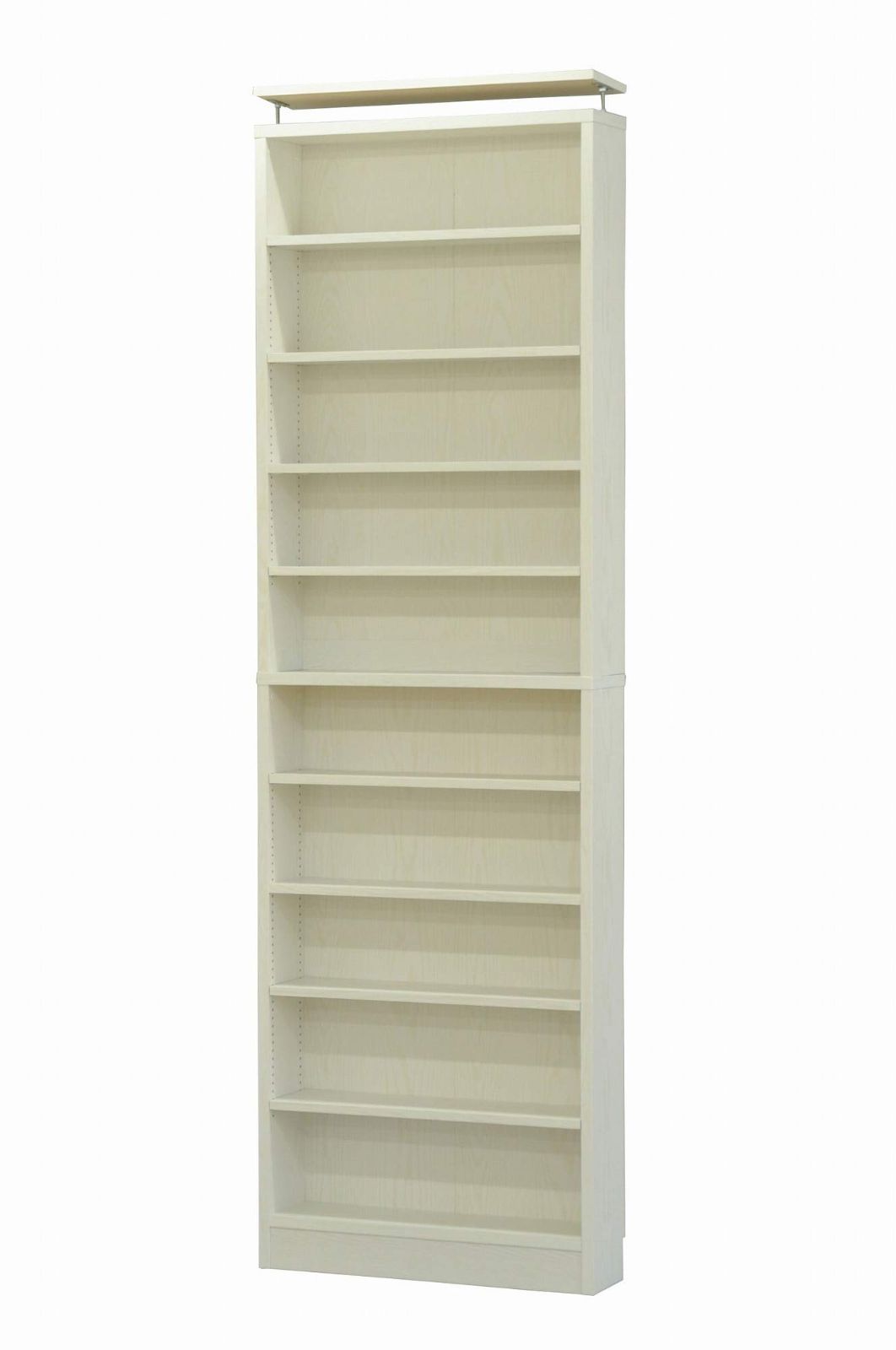 【在庫処分】(AIS) エイ・アイ・エス 書棚 ホワイト 70x18x228.7~245cm CMR-702 WH