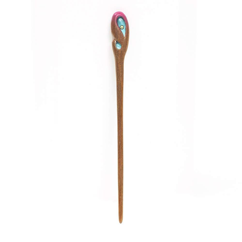 MUJIANG TAN 譚木匠 かんざし かんざし 和装 髪飾り 浴衣 贈答箱簪雨の蓮 ヘアスティック 一本簪 木製 一本