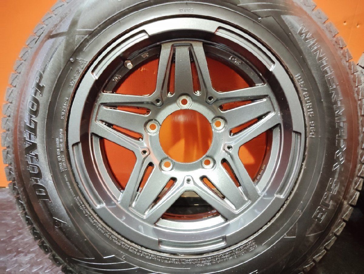 【DL WINTER MAXX SJ8 195/80R15】スタッドレス【HOT STAFF MADCROSS JB-01 15インチ 6J5HPCD139.7±0】バリ溝 ジムニーシエラ等 (VTJ081) DL WINTER MAXX SJ8 195/80R15】スタッドレス【HOT STAFF MADCROSS JB