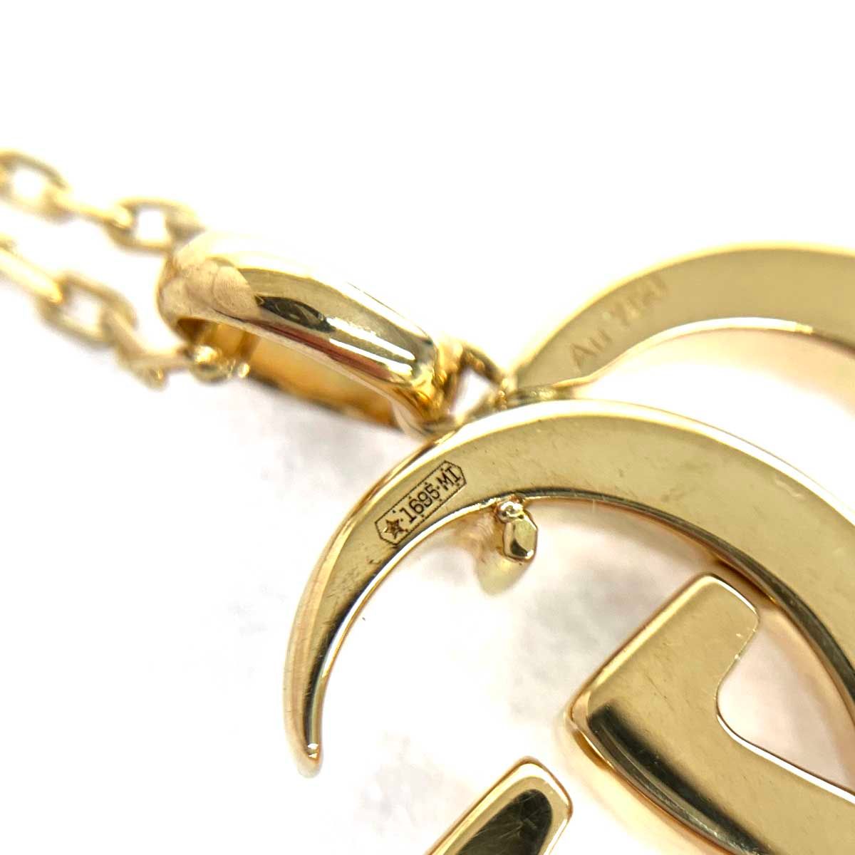 美品 GUCCI グッチ マーモット K18ネックレス ゴールドカラー GG