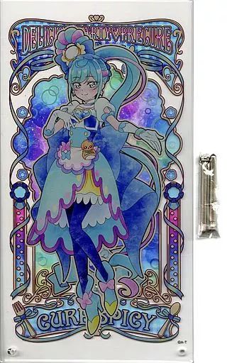 雑貨　キュアスパイシー アクリルアートボード smile◎full-course 「デリシャスパーティ プリキュア」 中古】アクリルスタンド・アクリルパネル キュアスパイシー