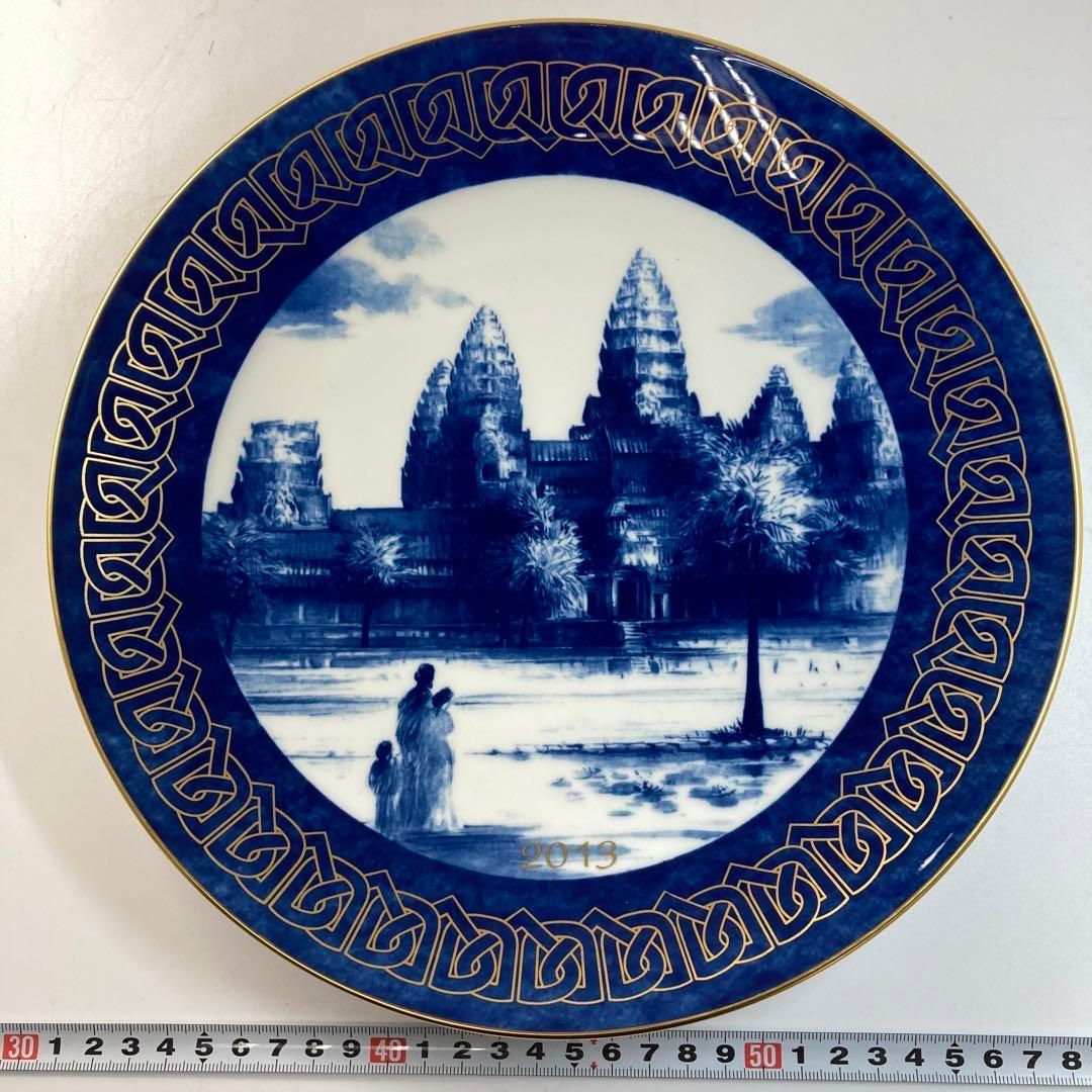 ☆洋3 マイセン2013年イヤープレート「アンコール・ワット」共箱　26.8㎝ ☆洋3 マイセン2013年イヤープレート「アンコール・ワット」共箱 26.8