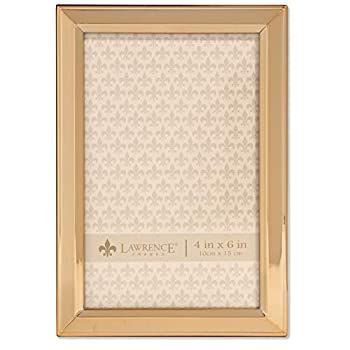 Lawrence Frames 4x6 ゴールド メタル クラシック ベベル 写真 ゴールド