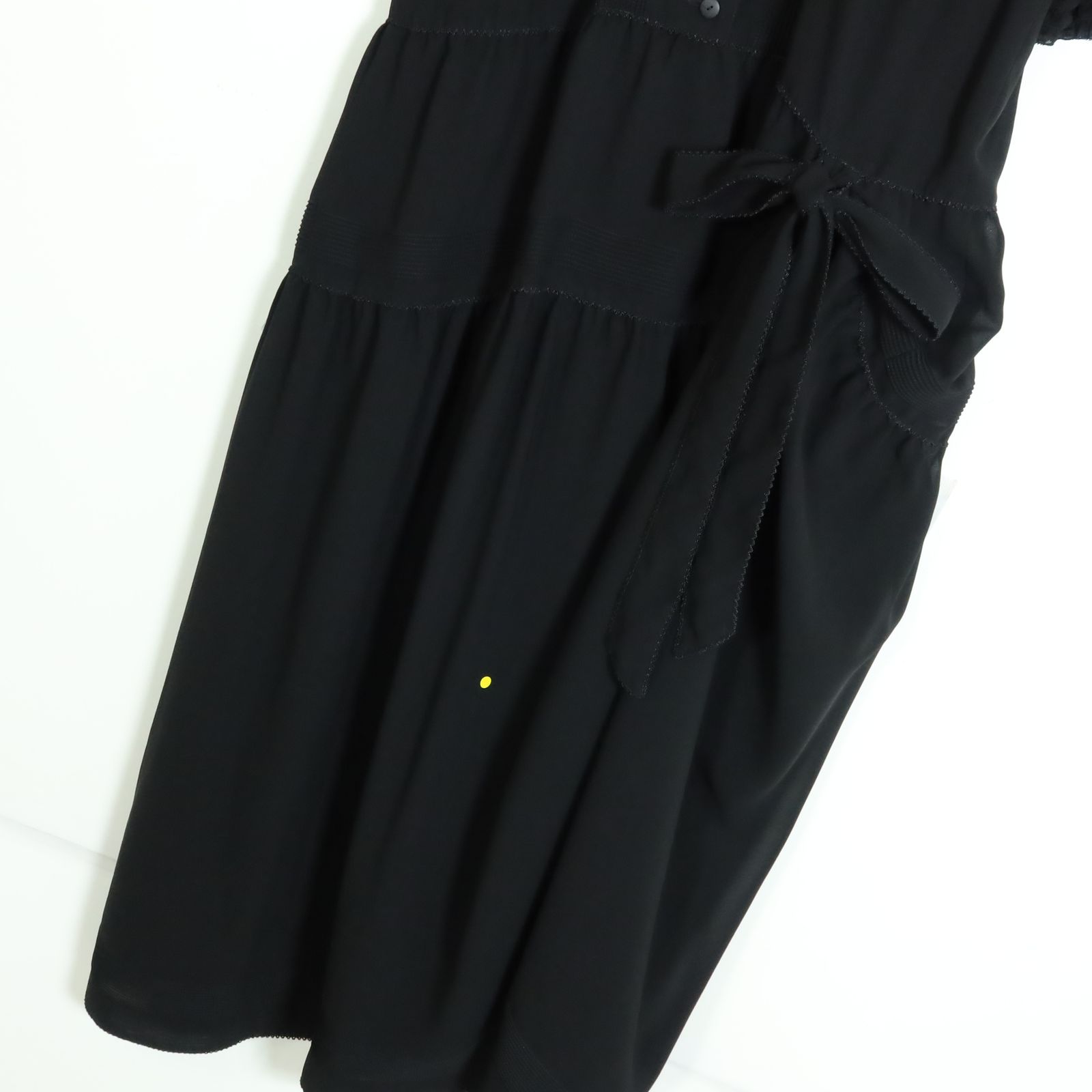 ふ*☆様 ワンダフルワールド ワンピース ピンタック ピコフリル ベージュ ワンダフルワールド カネコイサオ☆ピンタックフリルワンピース