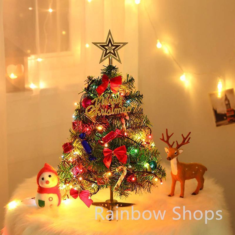 新品未使用】クリスマスツリー 卓上 ミニツリー 50cm LEDライト