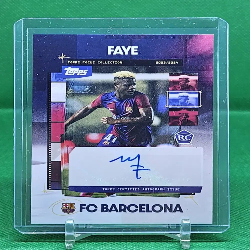 23 ー 24 TOPPS トップス フォーカス バルセロナ ミカイル パジェ ルーキー ベース サインカード