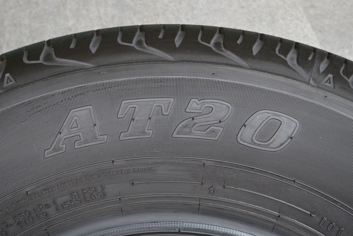 2024年製 新車外し バリ溝】ダンロップ グラントレック AT20 195/80R15 