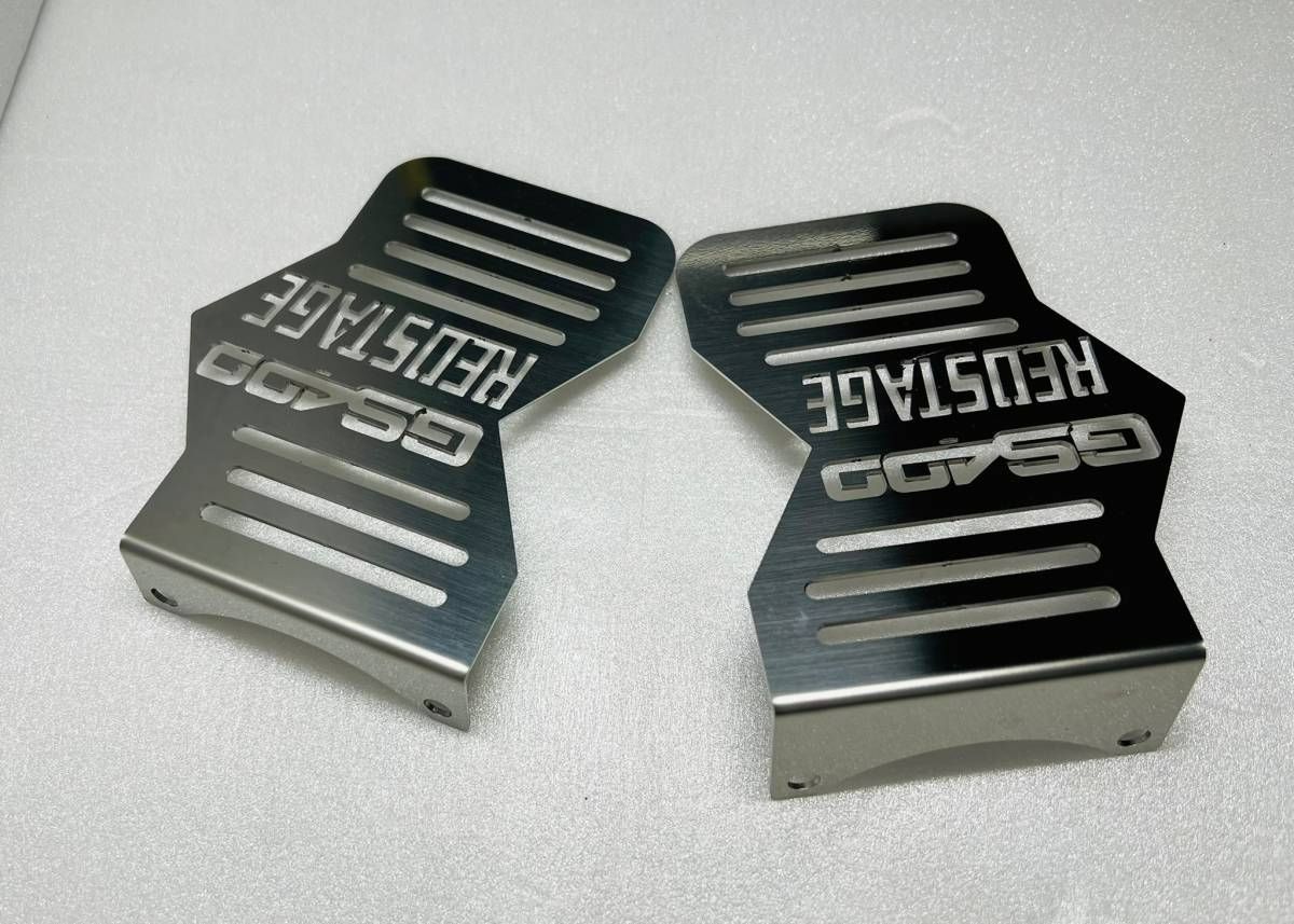 REDSTAGE GSX400E用 キャブカバー 鏡面ステンレス製 ザリ ゴキ