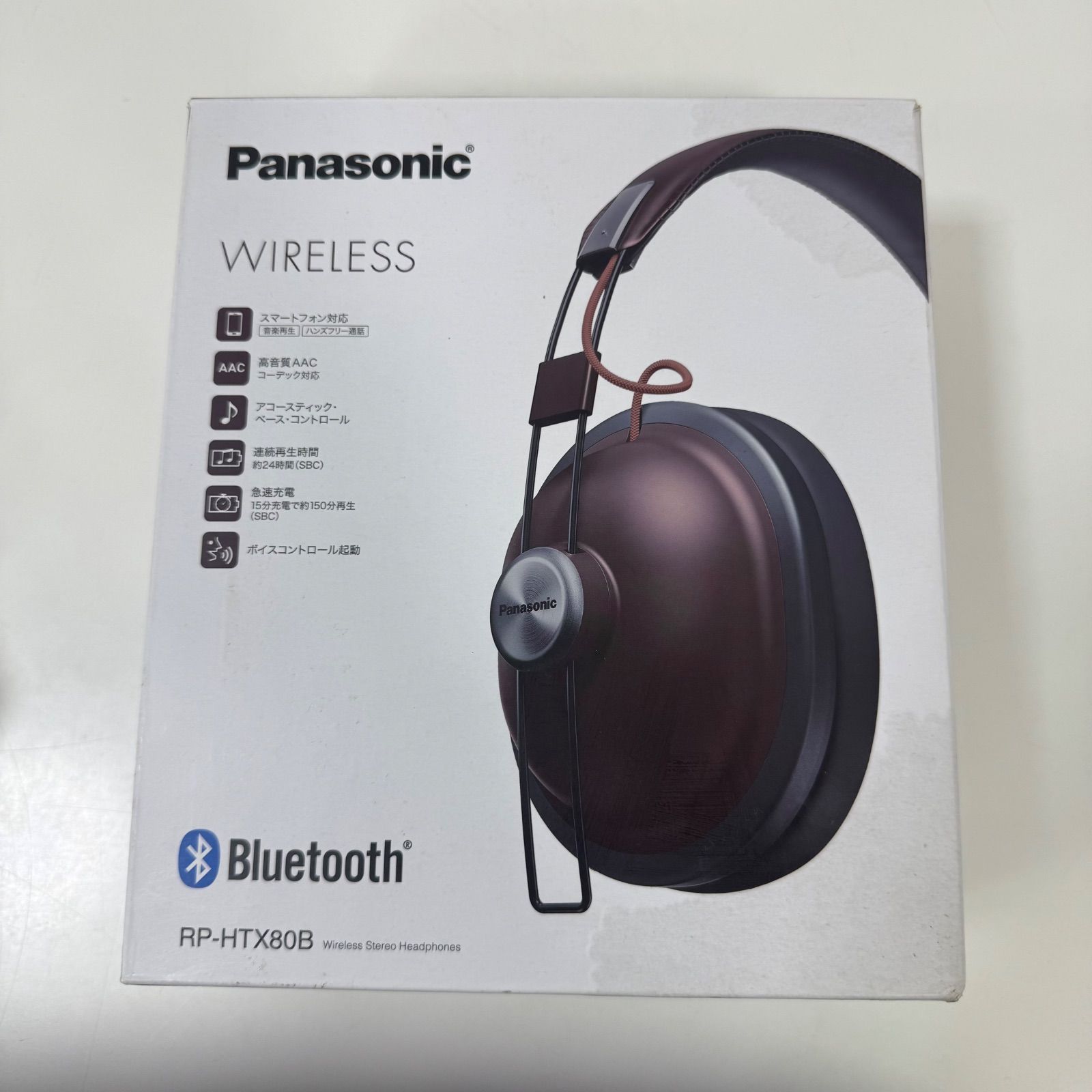 Panasonic パナソニック RP-HTX80B ワイヤレス ステレオ ヘッドホン