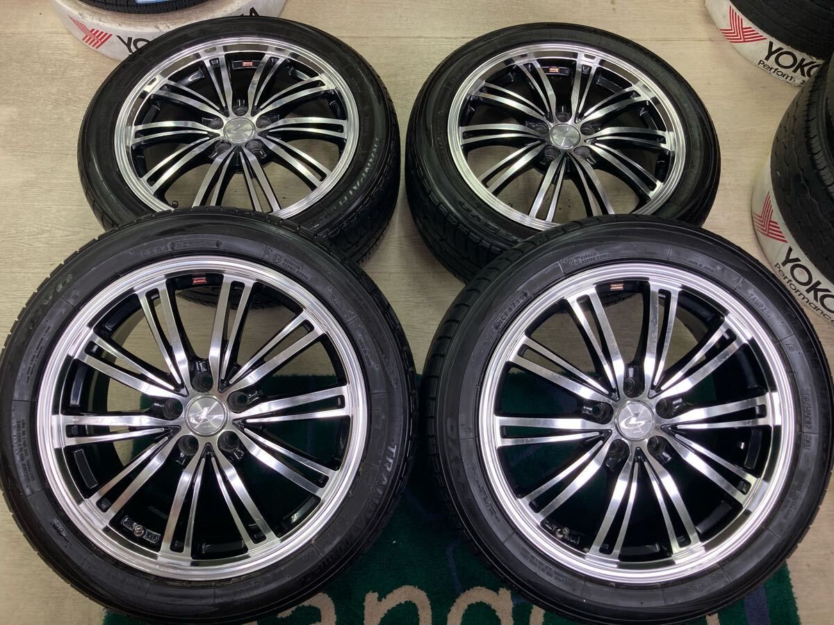 ウェッズ レオニスTR 7J 17in 47 5|100◆205|50R17 国産 タイヤ付き!!インプレッサスポーツ レガシィ プリウス ウィッシュ カローラ