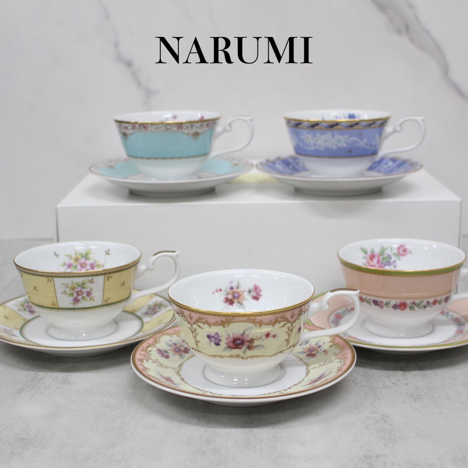 新品未使用☆ ナルミ 5客アソート 碗皿 | hartwellspremium.com