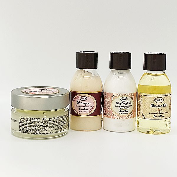 SABON/サボン グリーンローズ 4点セット［ボディスクラブ 60g +