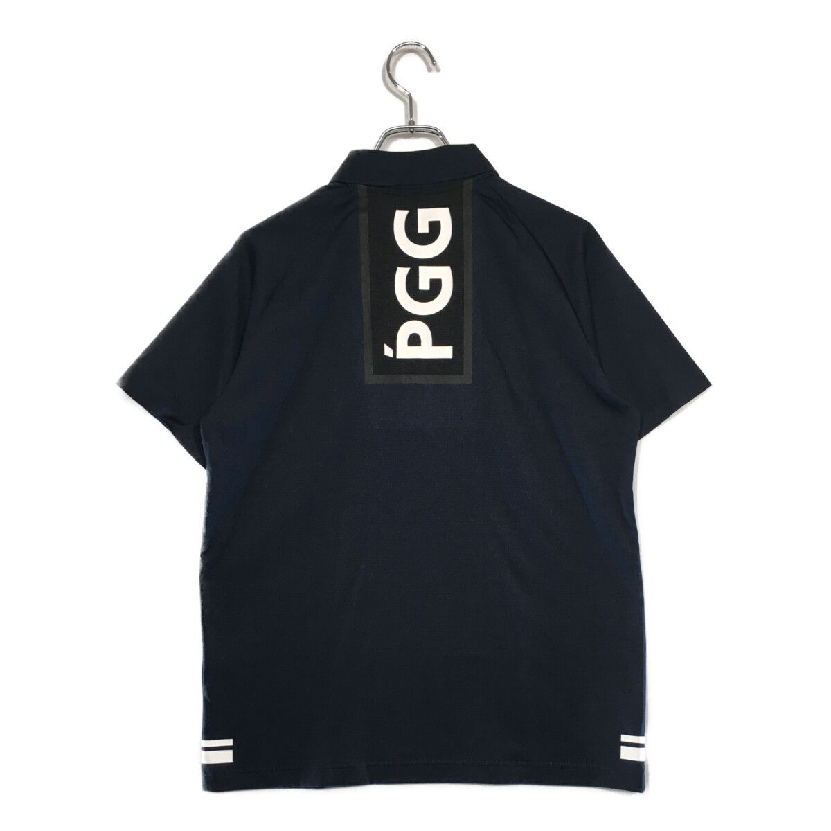 未使用品 メンズ ピージージー PGG 半袖ポロシャツ 4(M) 紺 ネイビー