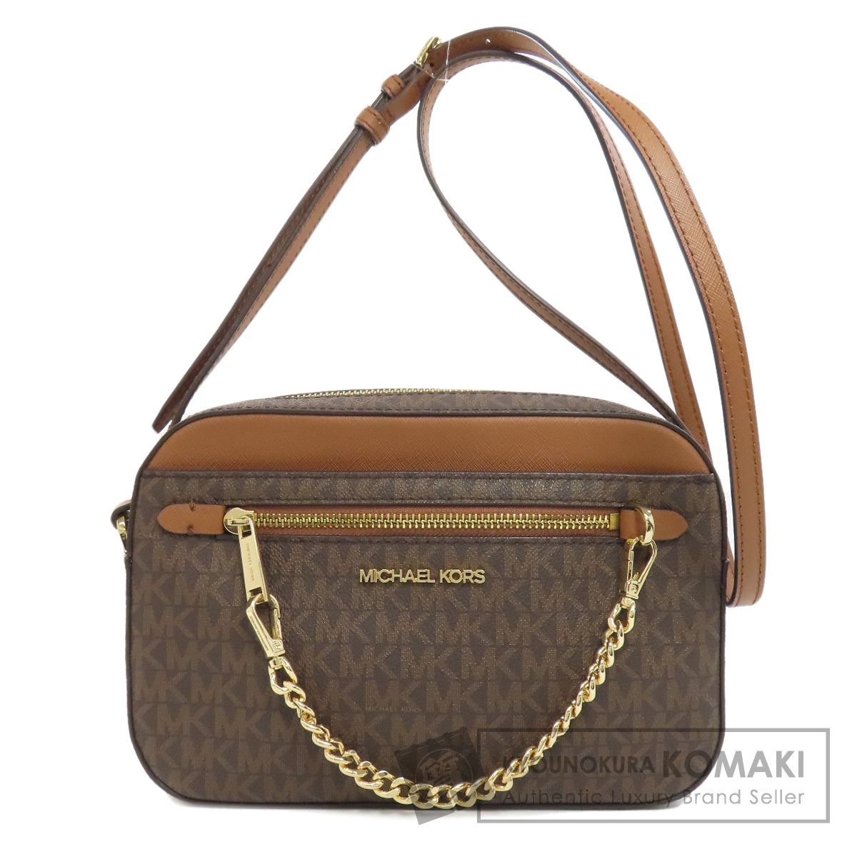 Michael Kors MKシグネチャー 支え ショルダーバッグ PVC レディース