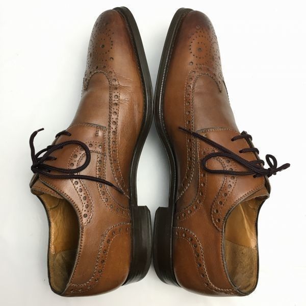 美品！試着交換OK！MAGNANNI　マグナーニ　ウイングチップ　ビジネスシューズ〈ブラウン/茶/BROWN〉size7.5D　Vintage/　/メンズ//men's 菅NO.WZF-114 美品！試着交換OK！MAGNANNI マグナーニ ウイングチップ ビジネス