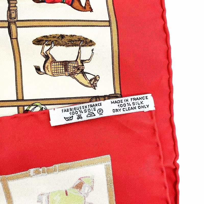 【希少✨】エルメス スカーフ パドックにいる48頭の馬 プチカレ シルク 希少✨】エルメス スカーフ パドックにいる48頭の馬 プチカレ