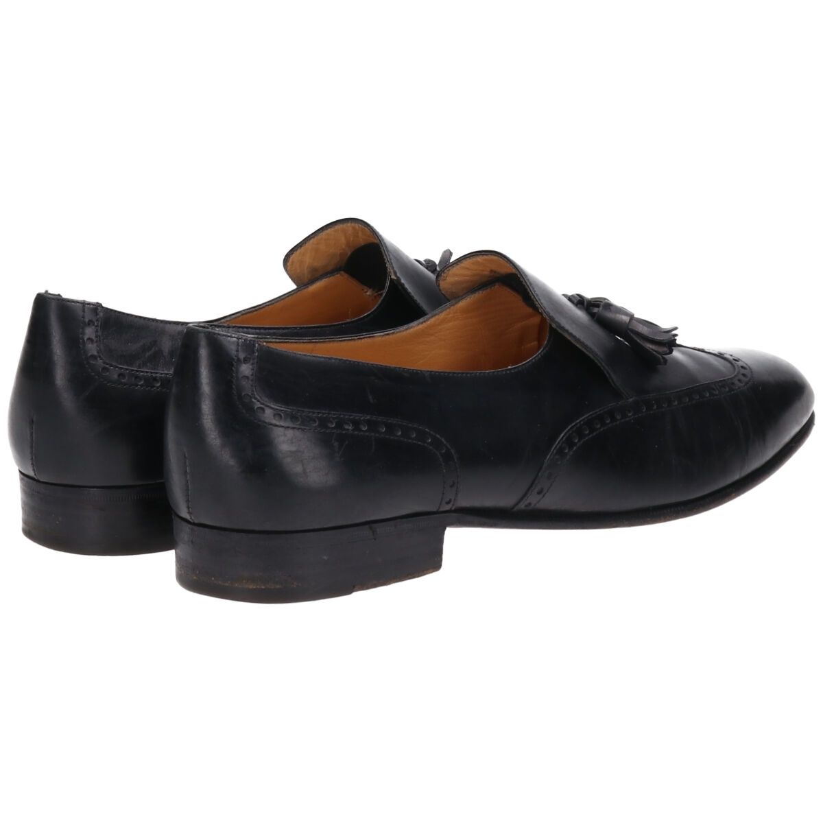 サルヴァトーレフェラガモ　タッセルローファー　ウィングチップ　メダリオン　US8 サルヴァトーレフェラガモ タッセルローファー ウィングチップ