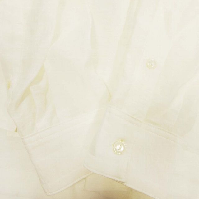 美品 22SS シンメ SINME フリル ブラウス 長袖 シャツ カット