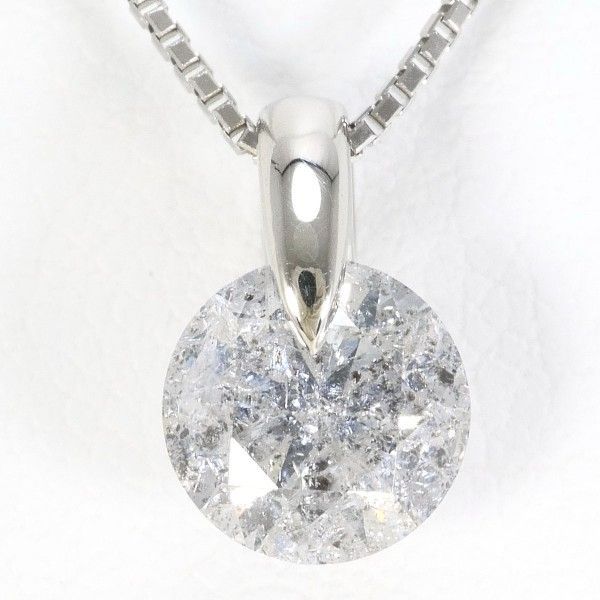 PT900 PT850 ネックレス Necklace ダイヤ 1.040 鑑定書 総重量約3.1g 約45cm