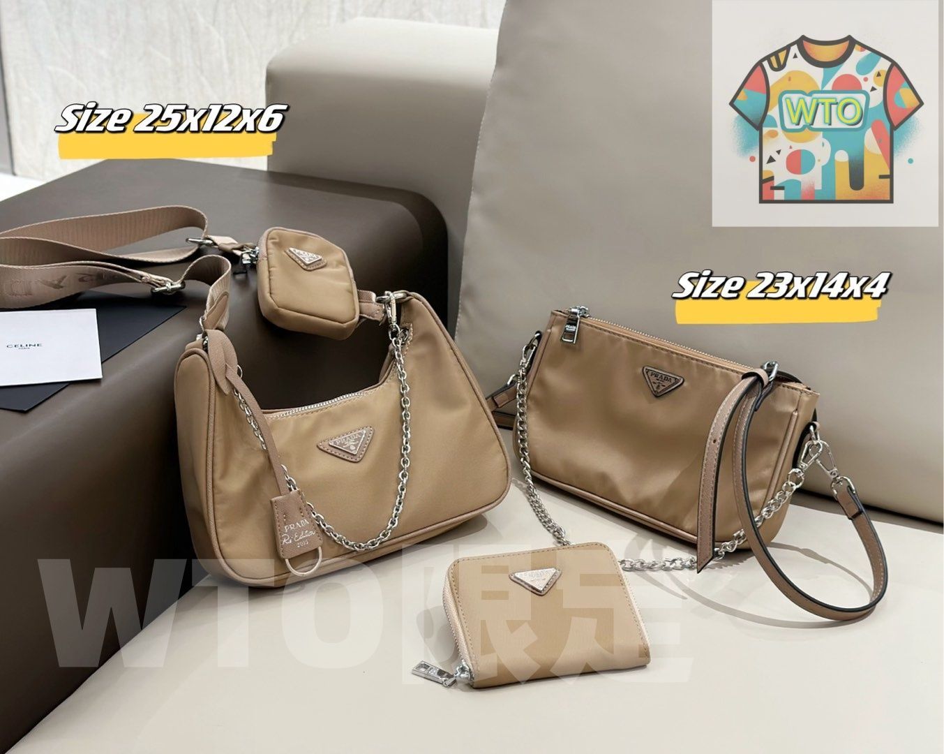 今日WTO】Prada プラダ 組み合わせパック 三つの割引価格-WTO輸2
