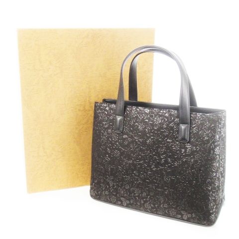Inden deer skin yamamoto 印傳屋 ハンドバッグ　花唐草 印傳屋 INDEN‐YA INDENYA トートバッグ ハンドバッグ レザー 革