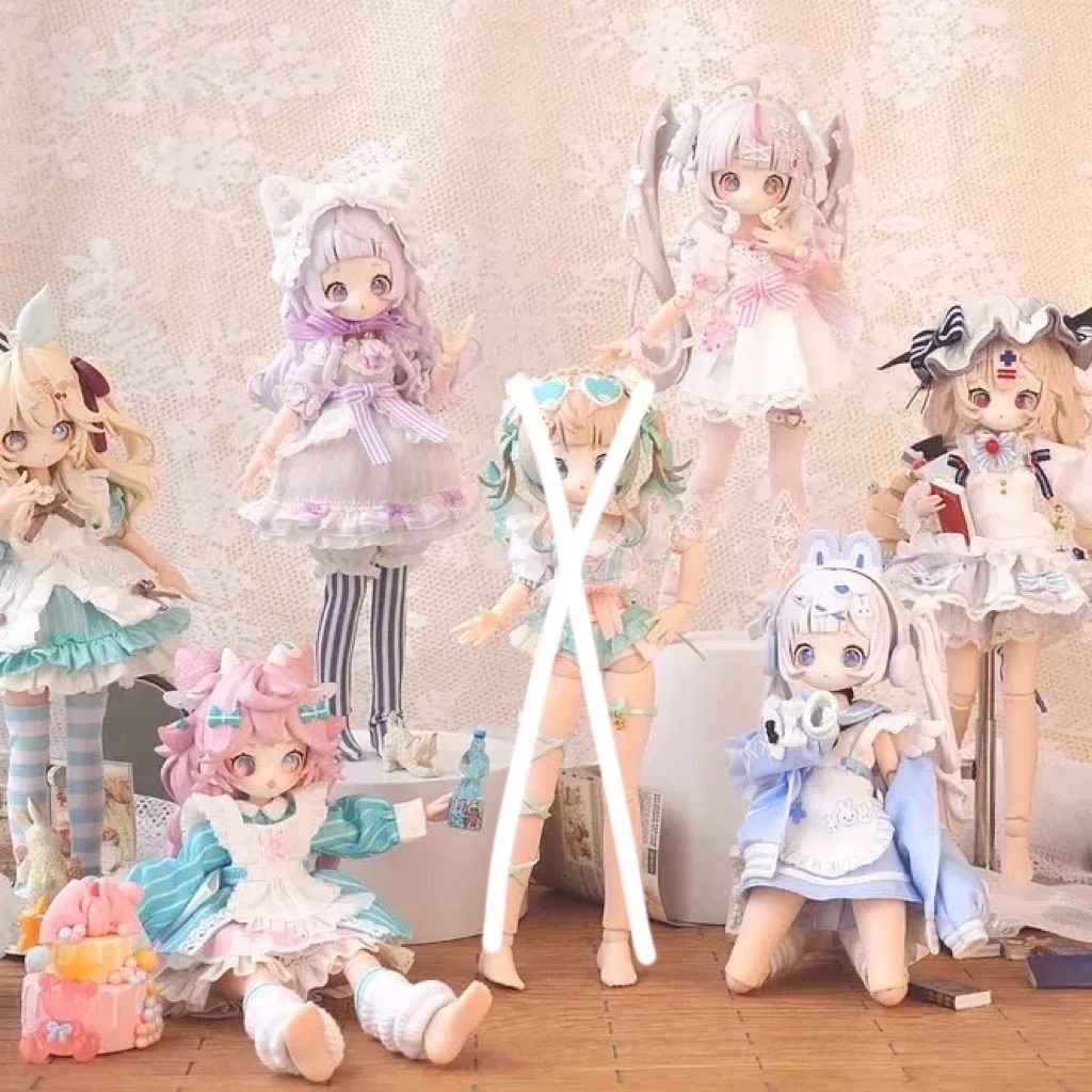 6点 ｜ OneMore SugaryGirls” Season1 1|8 BJD MJD特殊体 Doll ドール 人形 人偶 置物 モデル 全種類 高さ 16cm 6点