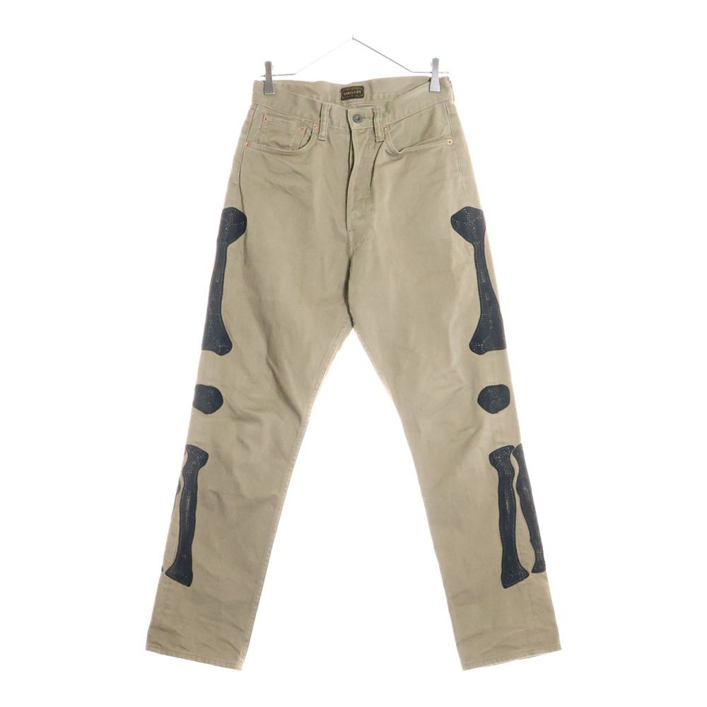 KAPITAL キャピタル BONE シンチバック付き コットンチノパンツ ベージュ EK-1319