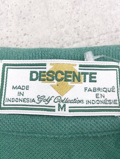 ◇ DESCENTE デサント 半袖 ポロシャツ M グリーン #  【1002800216826】