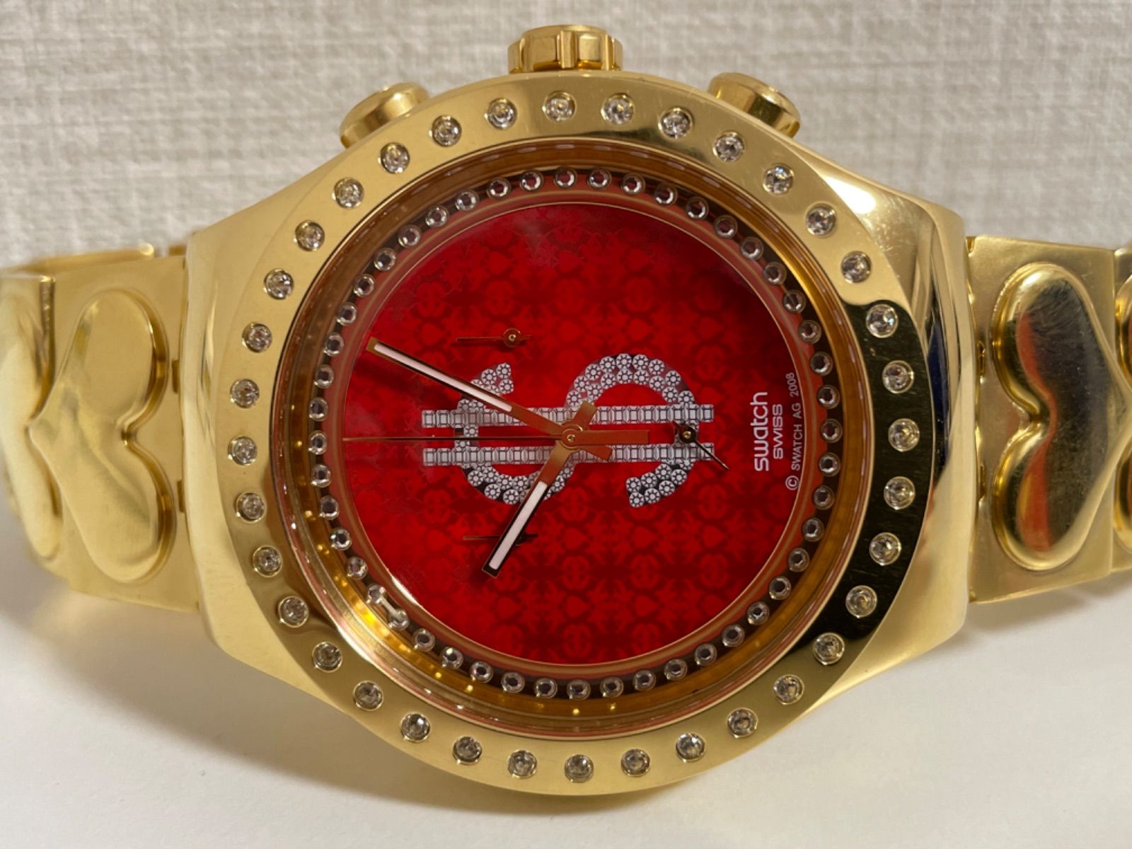 電池交換済 スウォッチ Swatch YOG101G ゴールド - メルカリ