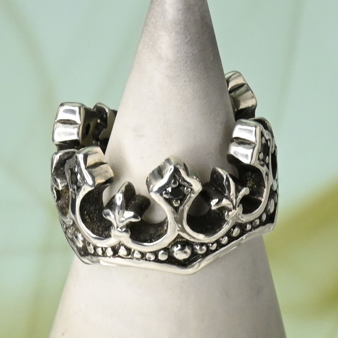 研磨済】 JUSTIN DAVIS PALACE CROWN リング 7号 SRJ125