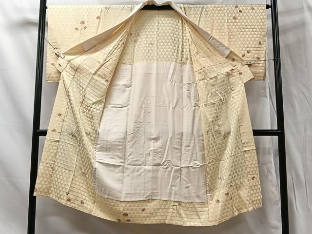 平和屋着物□長襦袢 無双仕立て 絞り 舞花地紋 暈し染め 正絹 逸品