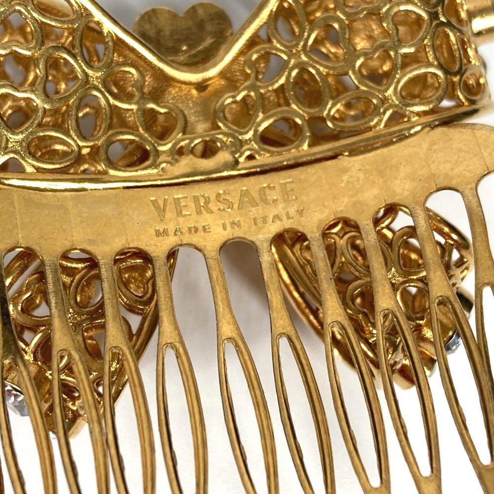 VERSACE ヴェルサーチ ヘアピン リボン ラインストーン かんざし  