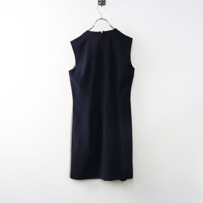 90 s 1998 SS AD 1997 コムデギャルソン COMME des GARCONS パターン パッチワーク ノースリーブ ワンピース ｜ネイビー