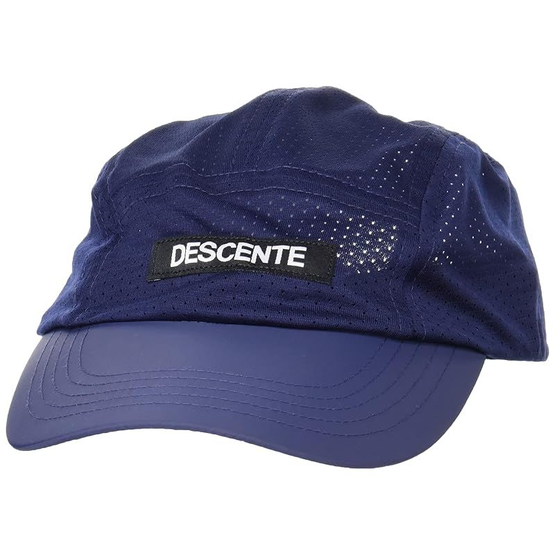 [ムーブスポーツ] キャップ デサント メッシュキャップ 軽量 通気性 はっ水 ランニング トレーニング DMATJC02 NV Free Size 1