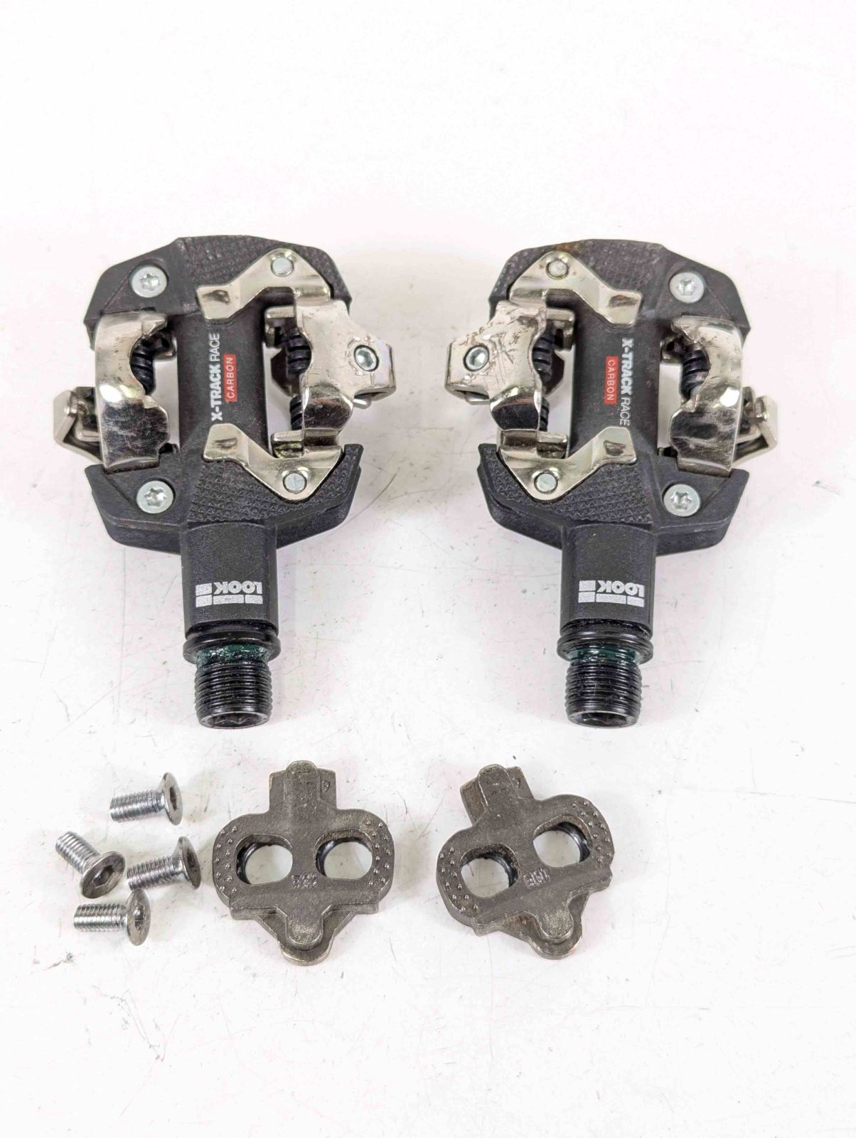 並品】Look ルック X-TRACK RACE CARBON SPDペダル クリート付き 並品】Look ルック X-TRACK RACE CARBON SPDペダル クリート付き