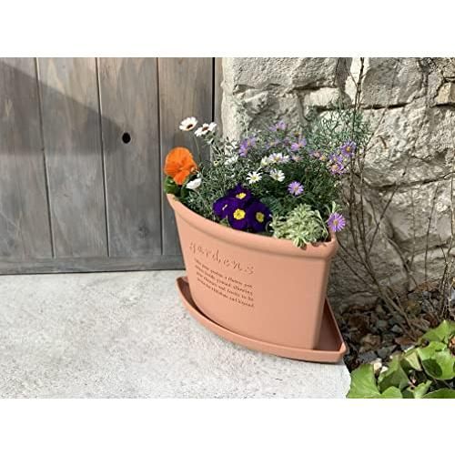 八幡化成 エコポット コーナーエコプレート 260 素焼き調 アーブル Hachiman gardens arble 243045