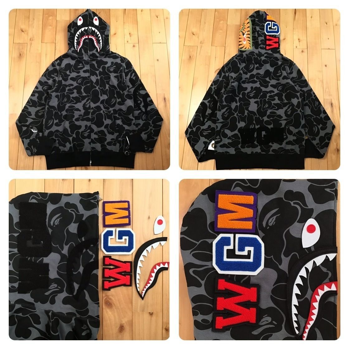 ☆新品☆ XL BIG ABC SOLID CAMO DETACHABLE シャーク パーカー