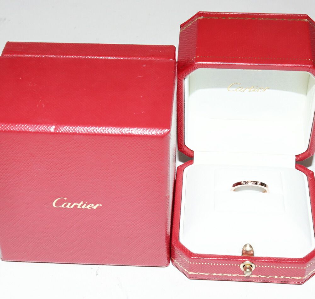 カルティエ 指輪 K18PG ダイヤ3P(0.01ct) バレリーナ