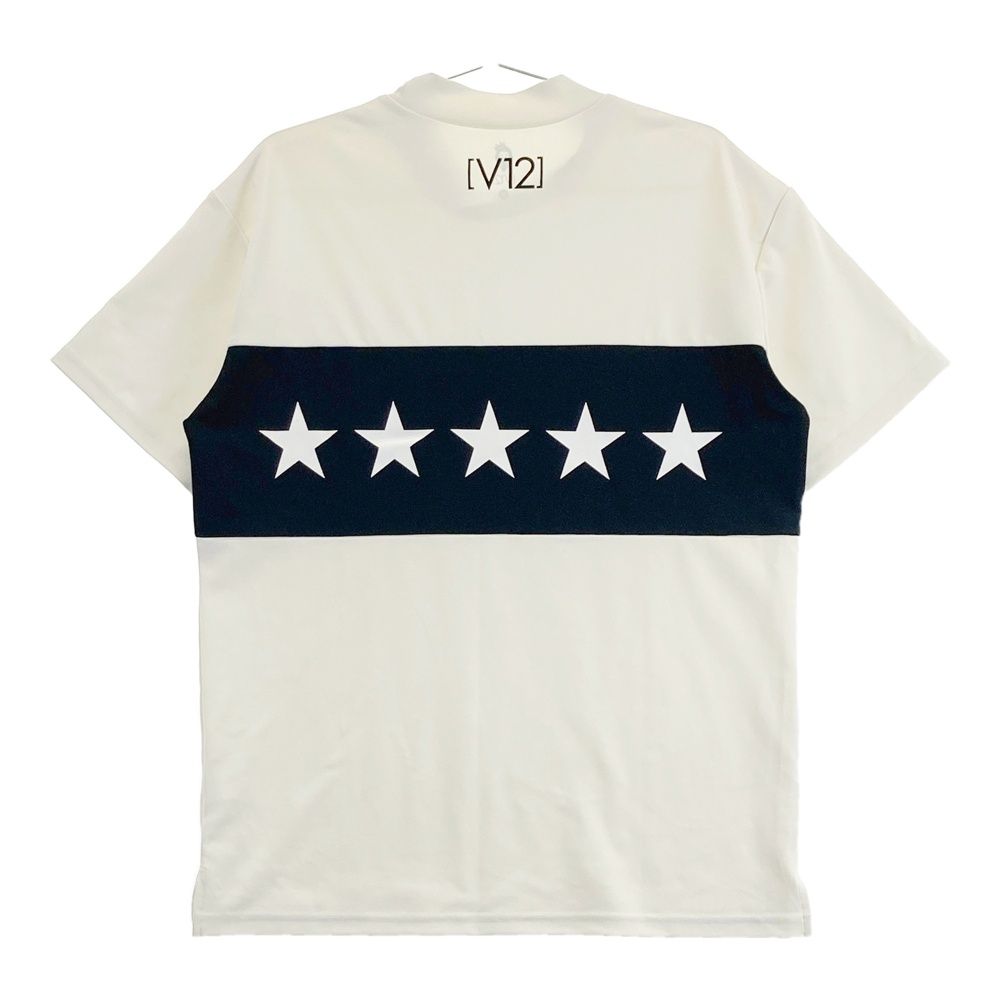 サイズ：M V12 ヴィトゥエルヴ ハイネック 半袖Tシャツ ホワイト