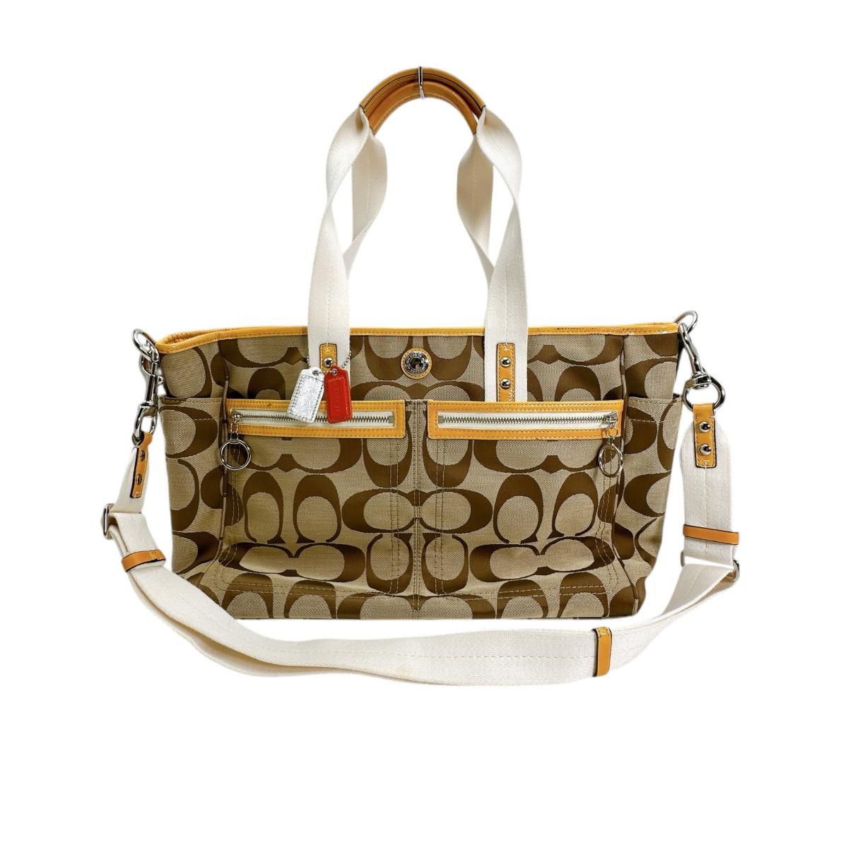 希少　COACH 　トートバッグ　2way　ショルダー　A4サイズ　ゴールド金具 美品】希少 Coachコーチ トートバッグ ブラック パッチワーク ゴールド