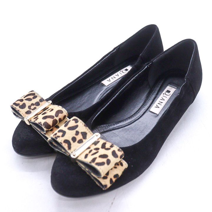 DIANA ブラック バレエシューズ ブラック DIANA 「DIANA」 バレエ