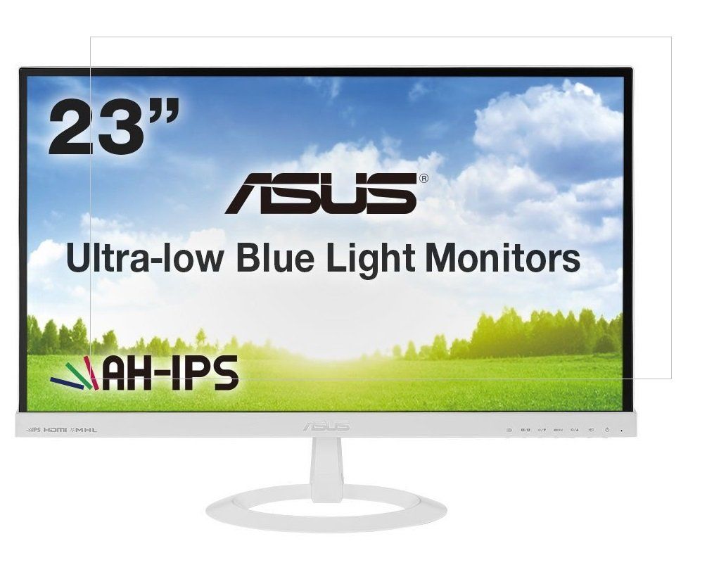 【迅速発送】ASUS フレームレス モニター 23インチ対応液晶画面保護フィルム 目の保護 指紋防止 反射防ぎ 電磁波カット 【540-0020-01】