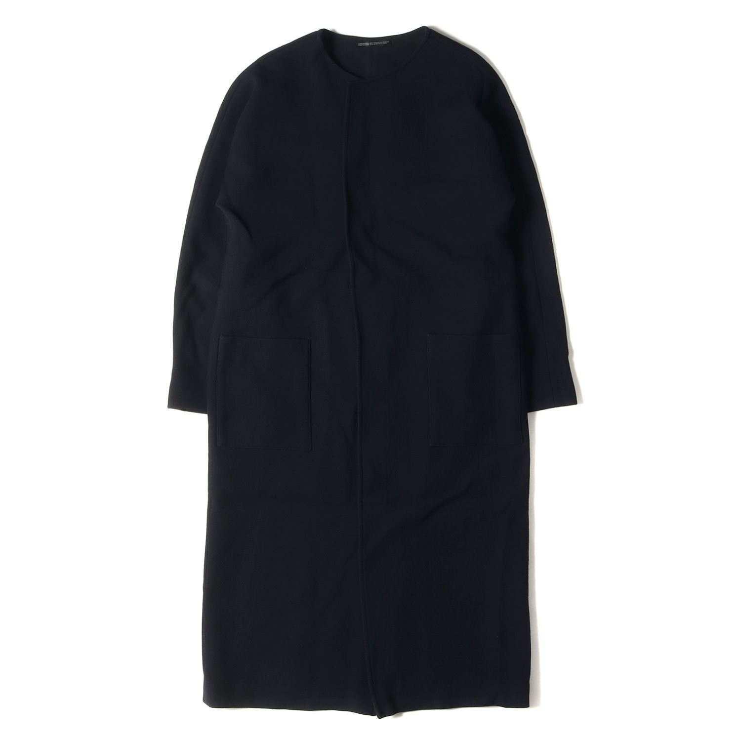 Yohji Yamamoto(Ys) ヨウジヤマモト コート ノーカラー ウール ステン